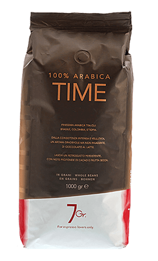 7Gr. Caffe Time 100% Arabica 1kg Bohnen