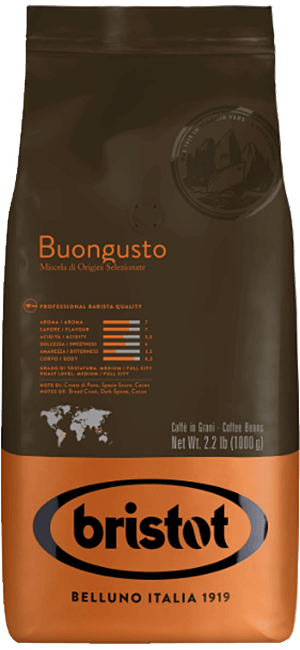 Bristot Buongusto Crema Oro 1kg Bohnen