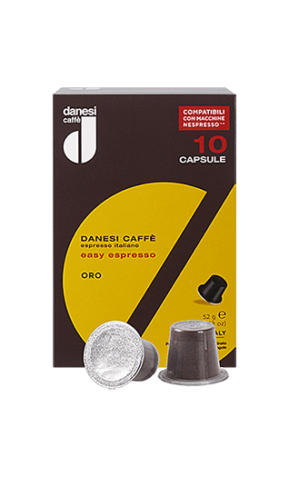 Danesi Espresso ORO 10 Kapseln Nespresso® kompatibel Danesi Espresso ORO 10 Kapseln Nespresso® kompatibel