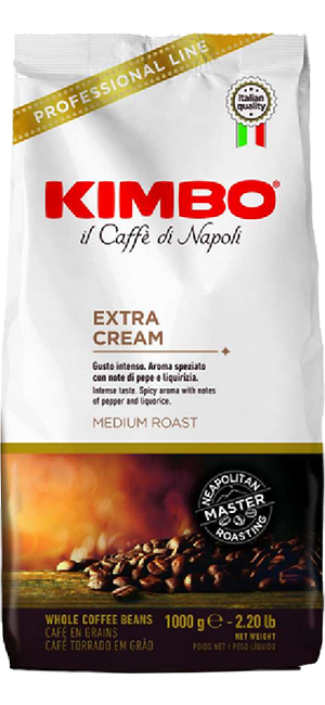 Kimbo Extra Cream 1kg Bohnen