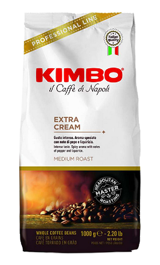 Kimbo Caffe Extra 1kg Cream Bohnen