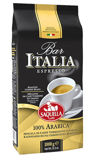 Saquella Bar Italia 100% Arabica 1kg Bohnen