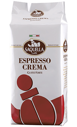 Saquella Caffe Crema Gusto Forte 1kg Bohnen